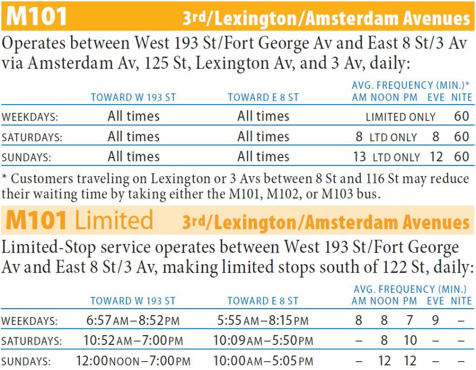 M101 Bus Route - Maps - Schedules