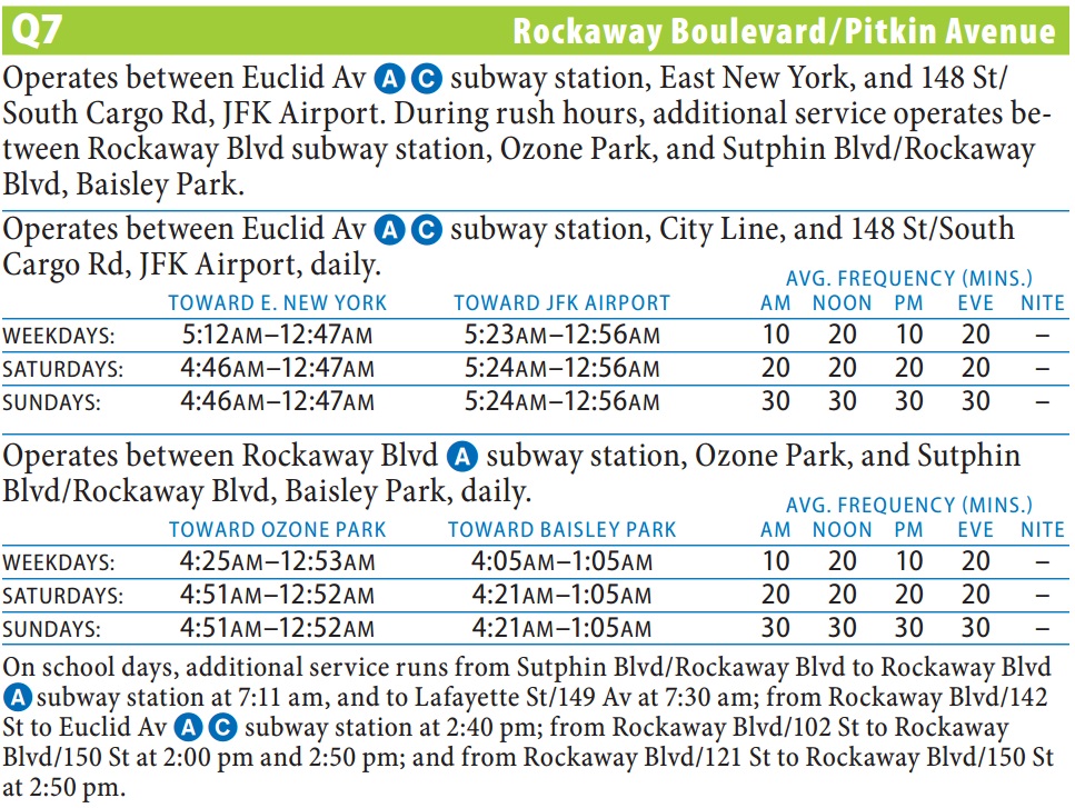 Q7 Queens Bus Route QueensService7.jpg