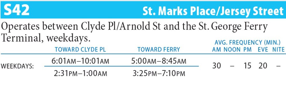 S42 Bus Route - Maps -Schedules